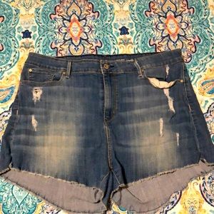 Levi signature high rise shorts